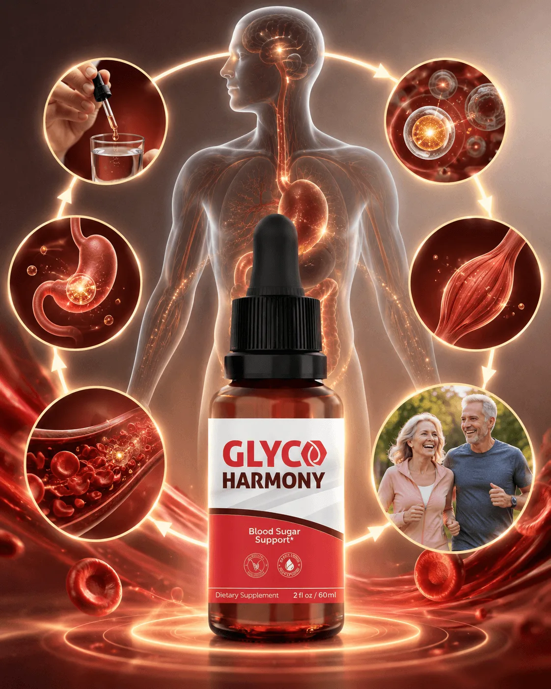 How does Glyco Harmony work blood sugar support process sublingual liquid drops